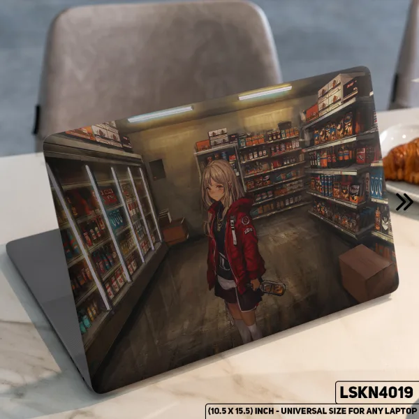 DDecorator Anime Character Illustration Matte Finished Removable Waterproof Laptop Sticker & Laptop Skin (Including FREE Accessories) - LSKN4019 - DDecorator
