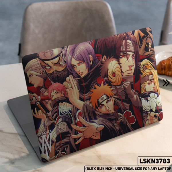 DDecorator NARUTO Anime Character Illustration Matte Finished Removable Waterproof Laptop Sticker & Laptop Skin (Including FREE Accessories) - LSKN3783 - DDecorator