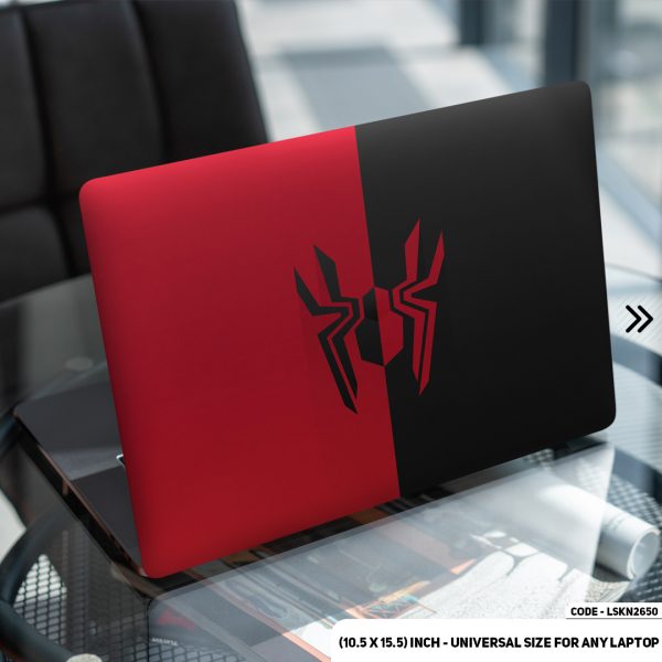 DDecorator Spiderman Logo Matte Finished Removable Waterproof Laptop Sticker & Laptop Skin (Including FREE Accessories) - LSKN2650 - DDecorator