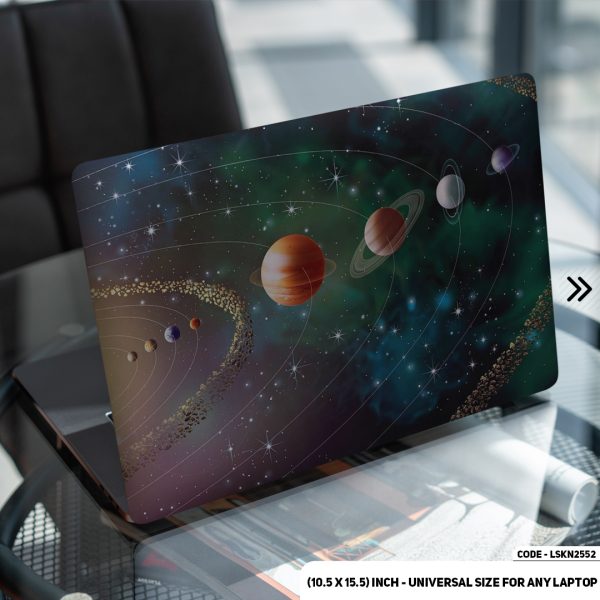 DDecorator Outer Space Milky Way Galaxy Matte Finished Removable Waterproof Laptop Sticker & Laptop Skin (Including FREE Accessories) - LSKN2552 - DDecorator