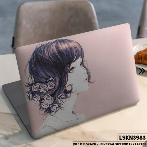 DDecorator Fantacy Art Digital Illustration Matte Finished Removable Waterproof Laptop Sticker & Laptop Skin (Including FREE Accessories) - LSKN3983 - DDecorator