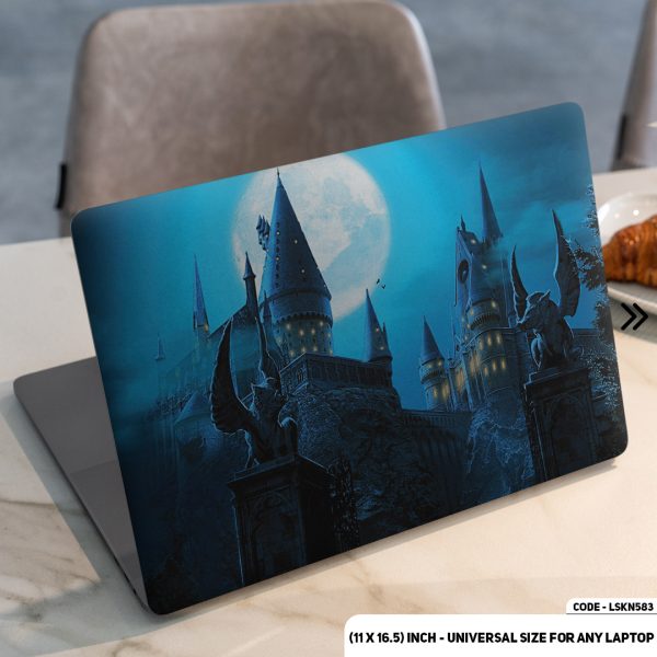 DDecorator Magical School OF Harry Potter Matte Finished Removable Waterproof Laptop Sticker & Laptop Skin (Including FREE Accessories) - LSKN583 - DDecorator