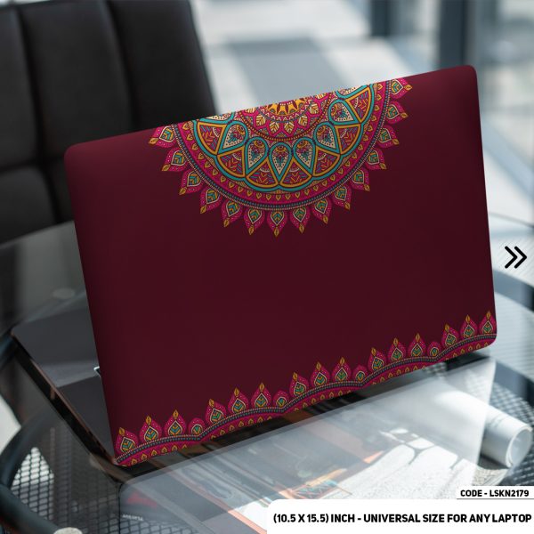 DDecorator Seamless Geomatric Pattern Matte Finished Removable Waterproof Laptop Sticker & Laptop Skin (Including FREE Accessories) - LSKN2179 - DDecorator