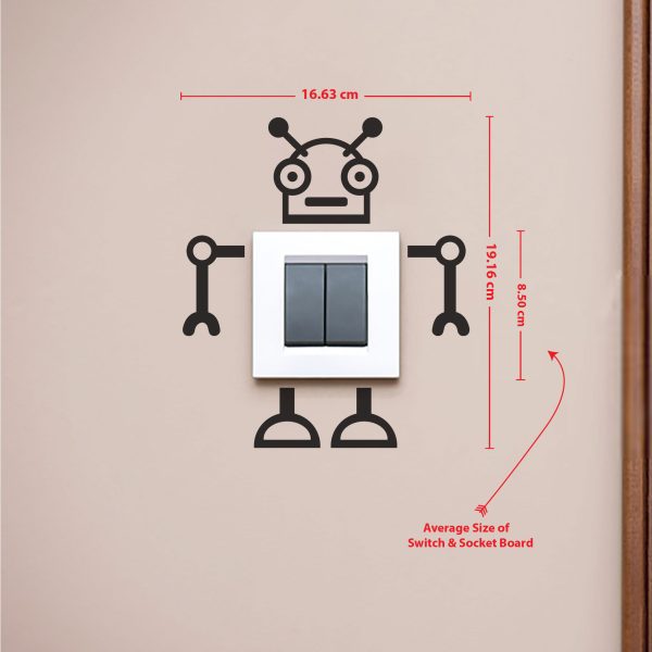 DDecorator Automated Robot Wall Stickers & Decals Home Decor Wall Decor Removable Vinyl Wall Sticker - SS163 - DDecorator