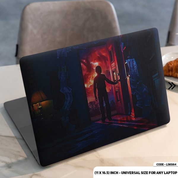 DDecorator Stranger Things Matte Finished Removable Waterproof Laptop Sticker & Laptop Skin (Including FREE Accessories) - LSKN664 - DDecorator