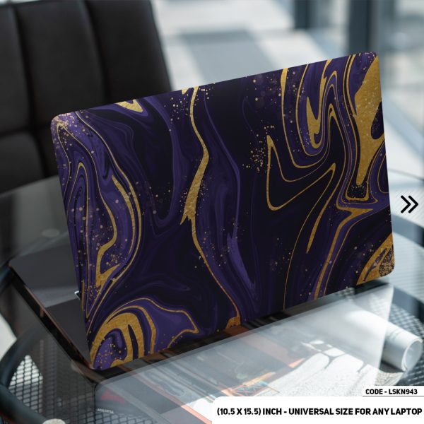 DDecorator Purplee Marble Texture Matte Finished Removable Waterproof Laptop Sticker & Laptop Skin (Including FREE Accessories) - LSKN943 - DDecorator