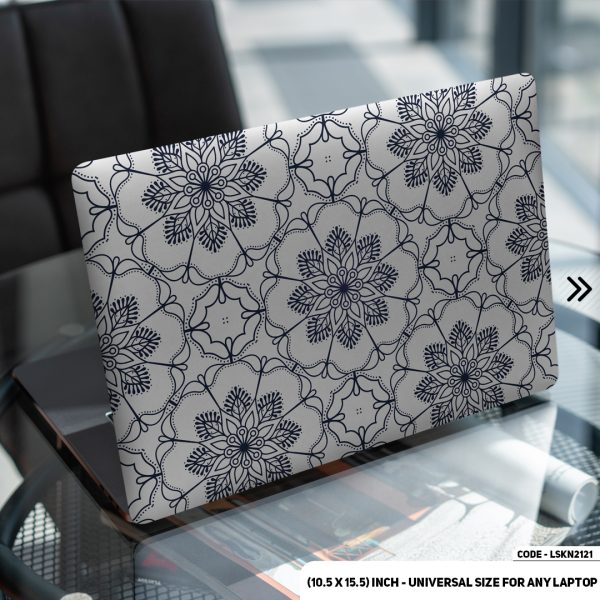 DDecorator Seamless Geomatric Pattern Matte Finished Removable Waterproof Laptop Sticker & Laptop Skin (Including FREE Accessories) - LSKN2121 - DDecorator