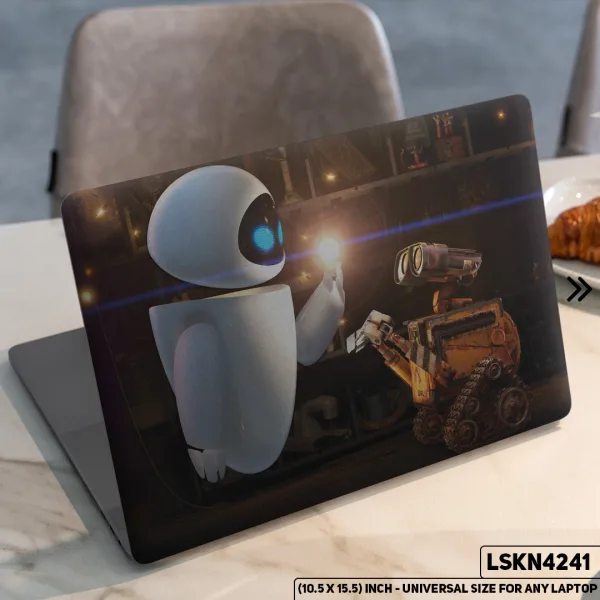 DDecorator Robot Character Matte Finished Removable Waterproof Laptop Sticker & Laptop Skin (Including FREE Accessories) - LSKN4241 - DDecorator