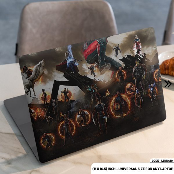 DDecorator End Game Fighting Scene Matte Finished Removable Waterproof Laptop Sticker & Laptop Skin (Including FREE Accessories) - LSKN619 - DDecorator