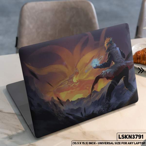 DDecorator NARUTO Anime Character Illustration Matte Finished Removable Waterproof Laptop Sticker & Laptop Skin (Including FREE Accessories) - LSKN3791 - DDecorator