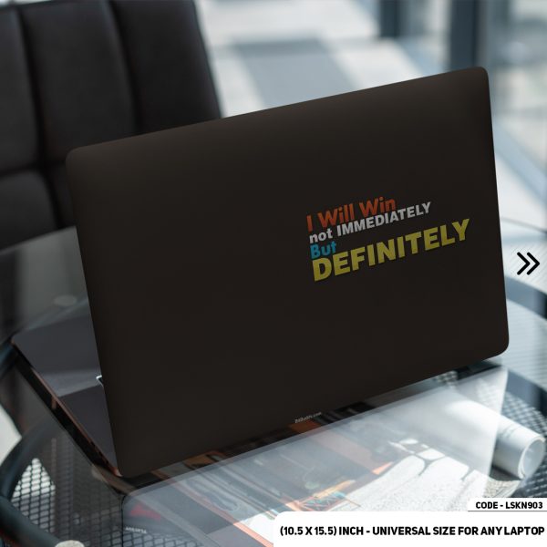 DDecorator Motivational Quote Matte Finished Removable Waterproof Laptop Sticker & Laptop Skin (Including FREE Accessories) - LSKN903 - DDecorator