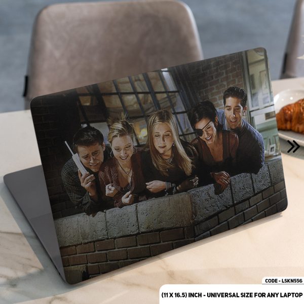 DDecorator Looking Down Friends Matte Finished Removable Waterproof Laptop Sticker & Laptop Skin (Including FREE Accessories) - LSKN556 - DDecorator