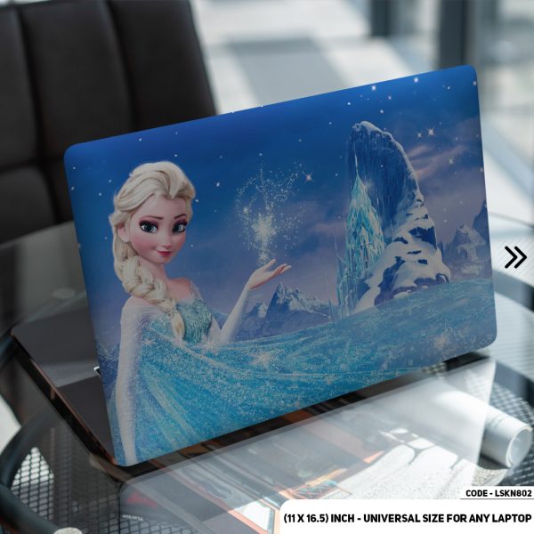 DDecorator Elsa In Frozen Matte Finished Removable Waterproof Laptop Sticker & Laptop Skin (Including FREE Accessories) - LSKN802 - DDecorator