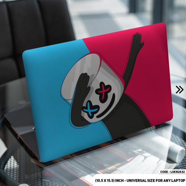 DDecorator Marshmallow Dabing Illustration Matte Finished Removable Waterproof Laptop Sticker & Laptop Skin (Including FREE Accessories) - LSKN2632 - DDecorator