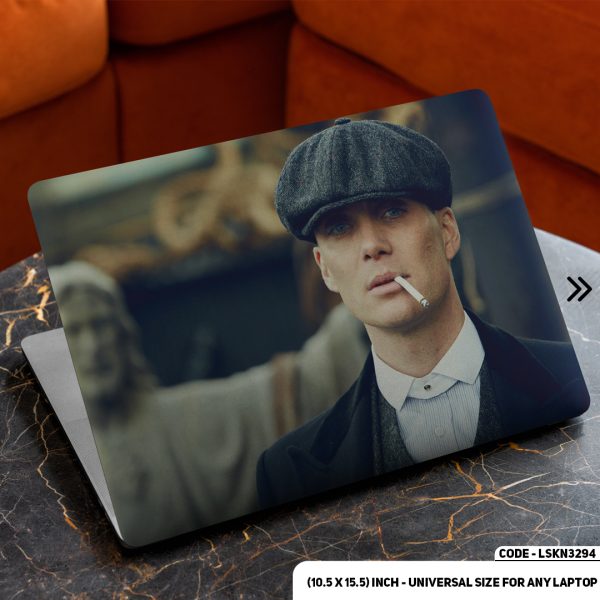 DDecorator Thomas Shelby - Peaky Blinders Matte Finished Removable Waterproof Laptop Sticker & Laptop Skin (Including FREE Accessories) - LSKN3294 - DDecorator