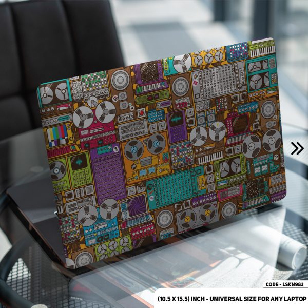 DDecorator Abstract Art Matte Finished Removable Waterproof Laptop Sticker & Laptop Skin (Including FREE Accessories) - LSKN983 - DDecorator