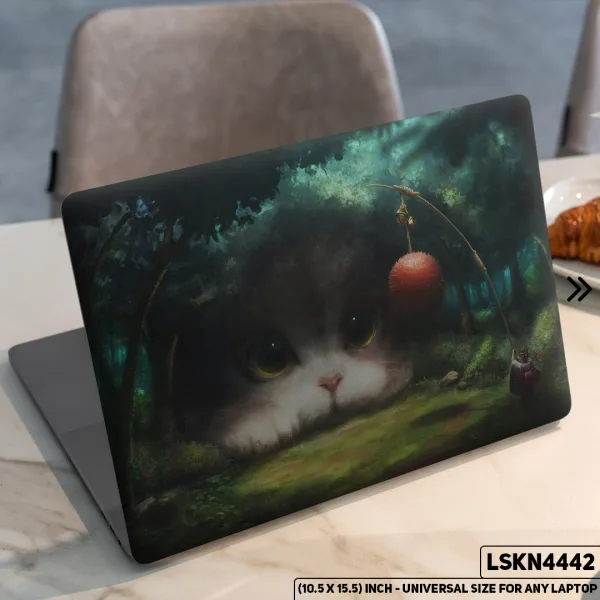 DDecorator Animated Fantacy Cartoon Character Matte Finished Removable Waterproof Laptop Sticker & Laptop Skin (Including FREE Accessories) - LSKN4442 - DDecorator