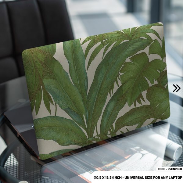 DDecorator Luxury Brand Iconic Pattern Green Matte Finished Removable Waterproof Laptop Sticker & Laptop Skin (Including FREE Accessories) - LSKN2560 - DDecorator