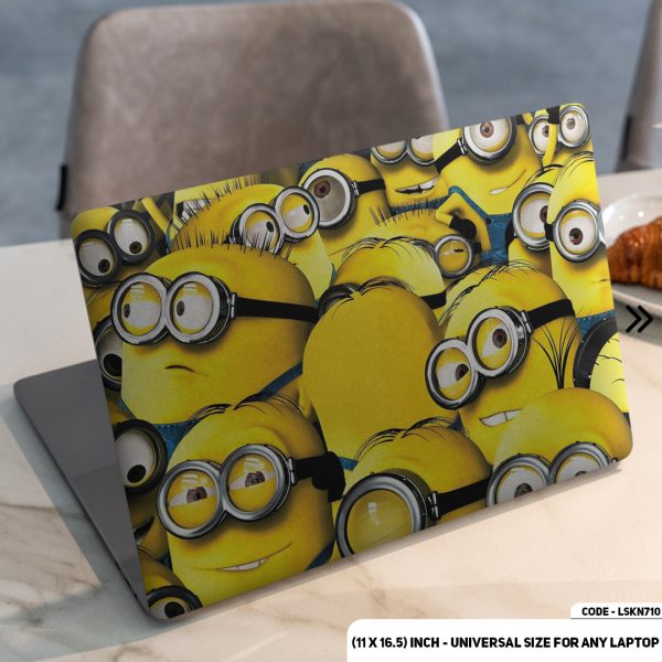 DDecorator Minions Matte Finished Removable Waterproof Laptop Sticker & Laptop Skin (Including FREE Accessories) - LSKN710 - DDecorator