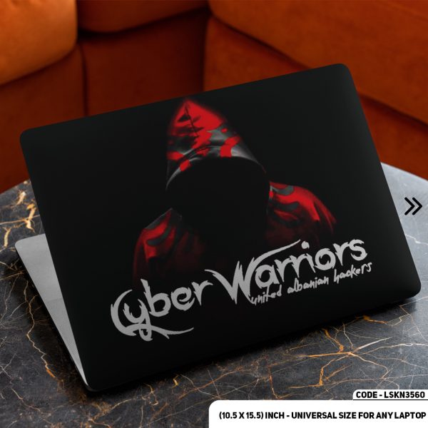 DDecorator Cyber Warrarior Matte Finished Removable Waterproof Laptop Sticker & Laptop Skin (Including FREE Accessories) - LSKN3560 - DDecorator