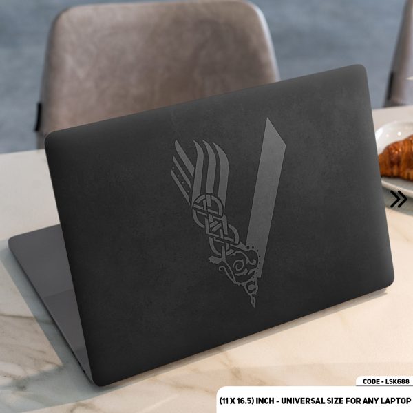 DDecorator Vikings Matte Finished Removable Waterproof Laptop Sticker & Laptop Skin (Including FREE Accessories) - LSKN688 - DDecorator