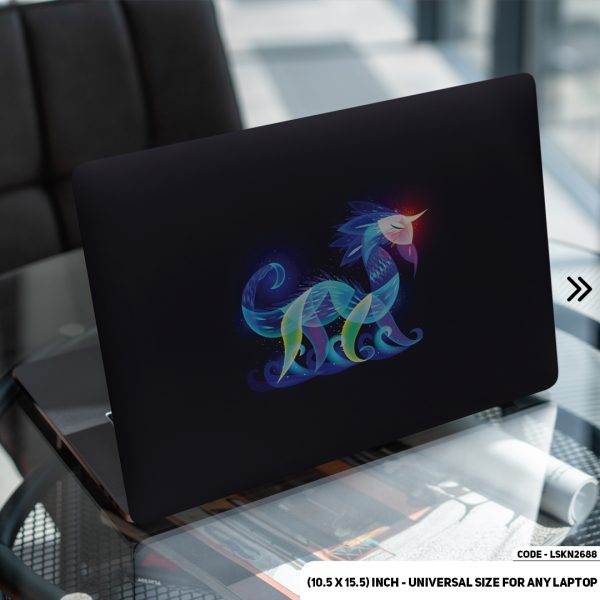 DDecorator Neon Unknown Illustration Matte Finished Removable Waterproof Laptop Sticker & Laptop Skin (Including FREE Accessories) - LSKN2688 - DDecorator