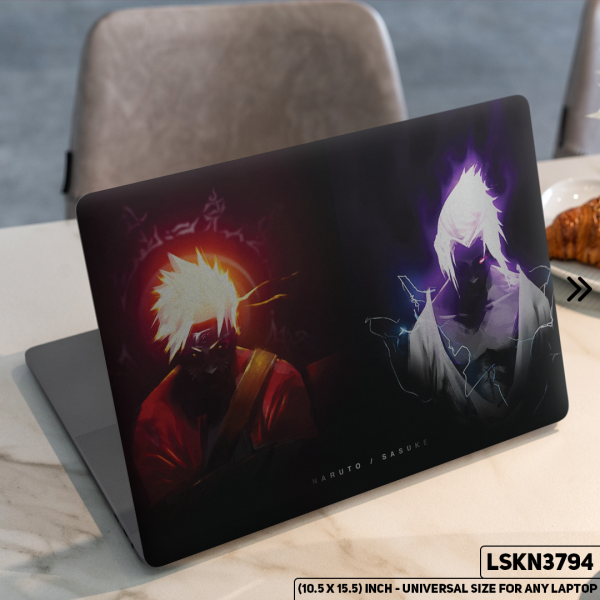DDecorator NARUTO Anime Character Illustration Matte Finished Removable Waterproof Laptop Sticker & Laptop Skin (Including FREE Accessories) - LSKN3794 - DDecorator