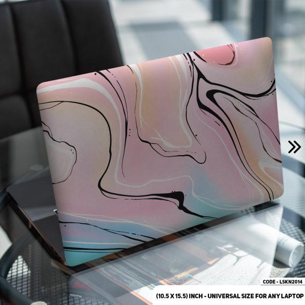 DDecorator Liquid Marble Texture Matte Finished Removable Waterproof Laptop Sticker & Laptop Skin (Including FREE Accessories) - LSKN2014 - DDecorator
