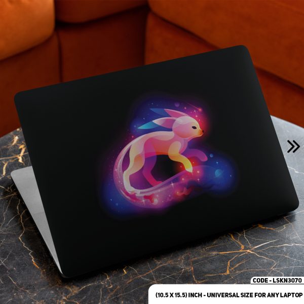 DDecorator Neon Art with Black Background Matte Finished Removable Waterproof Laptop Sticker & Laptop Skin (Including FREE Accessories) - LSKN3070 - DDecorator