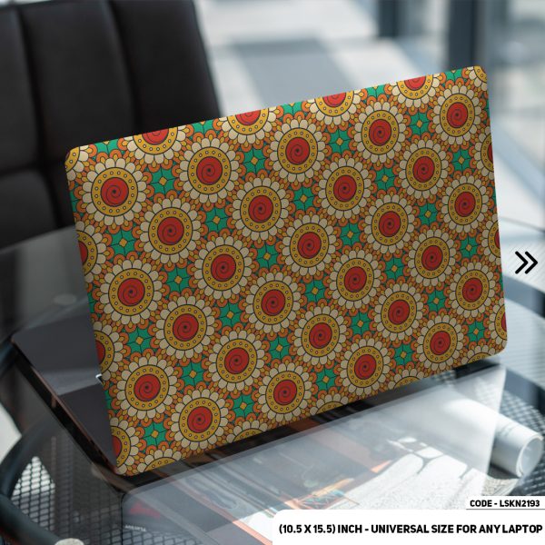 DDecorator Seamless Geomatric Pattern Matte Finished Removable Waterproof Laptop Sticker & Laptop Skin (Including FREE Accessories) - LSKN2193 - DDecorator