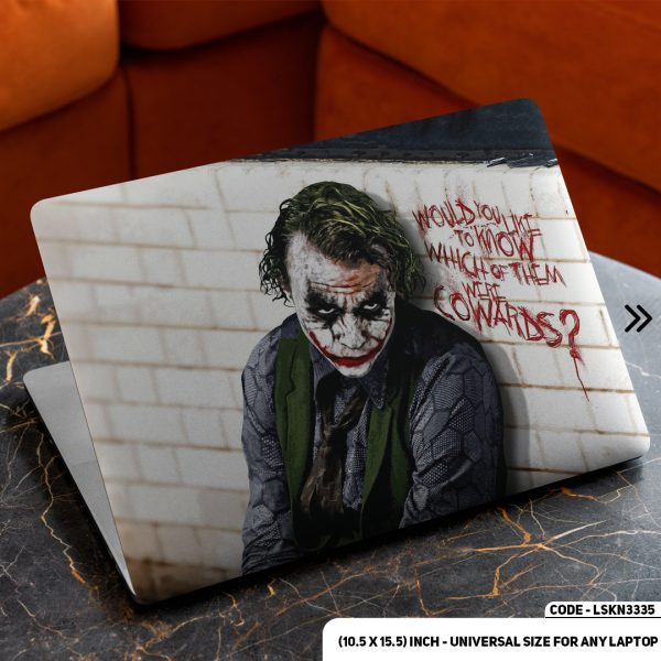 DDecorator Joker - Why So Serious Matte Finished Removable Waterproof Laptop Sticker & Laptop Skin (Including FREE Accessories) - LSKN3335 - DDecorator