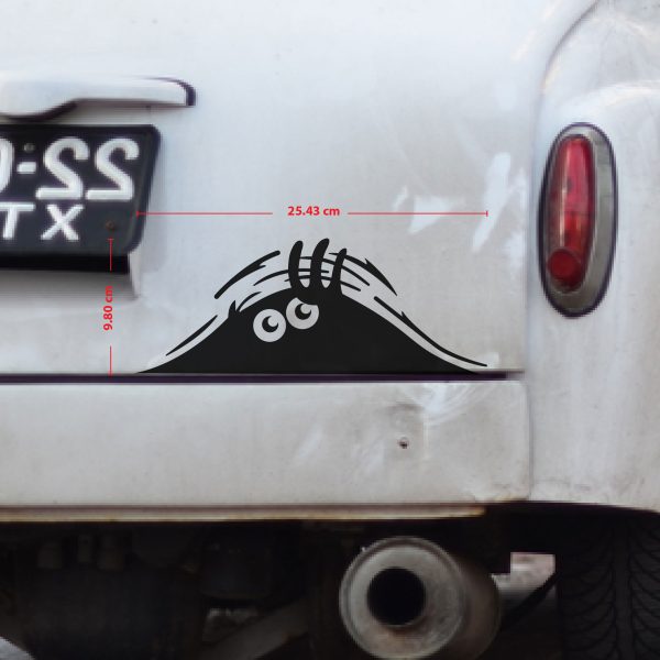 DDecorator Spooky Face Car Styling Vinyl Decals Car Decoration Accessories Bumper Car Sticker for Car - CS96 - DDecorator