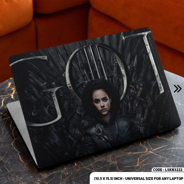 DDecorator GOT - Game of Thrones Matte Finished Removable Waterproof Laptop Sticker & Laptop Skin (Including FREE Accessories) - LSKN3222 - DDecorator
