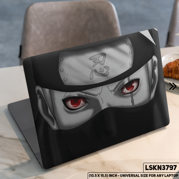 DDecorator NARUTO Anime Character Illustration Matte Finished Removable Waterproof Laptop Sticker & Laptop Skin (Including FREE Accessories) - LSKN3797 - DDecorator