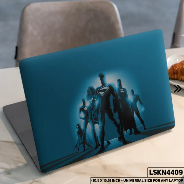 DDecorator Superman Batman Justice League Matte Finished Removable Waterproof Laptop Sticker & Laptop Skin (Including FREE Accessories) - LSKN4409 - DDecorator