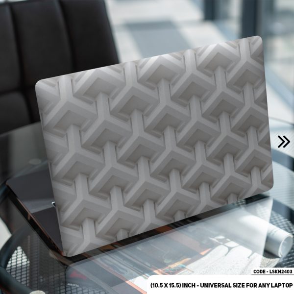 DDecorator Seamless Geomatric Pattern Matte Finished Removable Waterproof Laptop Sticker & Laptop Skin (Including FREE Accessories) - LSKN2403 - DDecorator