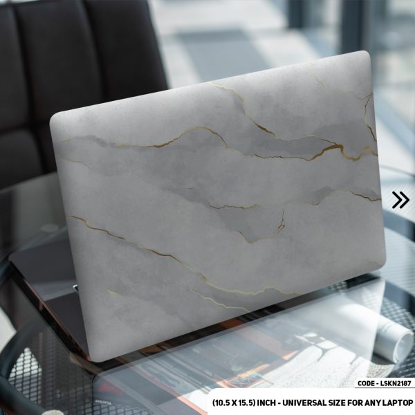 DDecorator Liquid Marble Texture Matte Finished Removable Waterproof Laptop Sticker & Laptop Skin (Including FREE Accessories) - LSKN2187 - DDecorator