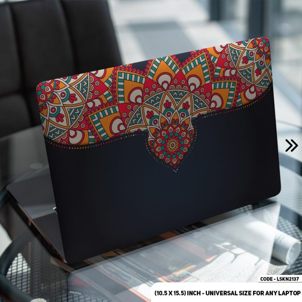 DDecorator Seamless Geomatric Pattern Matte Finished Removable Waterproof Laptop Sticker & Laptop Skin (Including FREE Accessories) - LSKN2137 - DDecorator