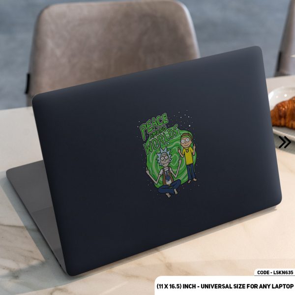 DDecorator Rick And Morty With Slime Matte Finished Removable Waterproof Laptop Sticker & Laptop Skin (Including FREE Accessories) - LSKN635 - DDecorator