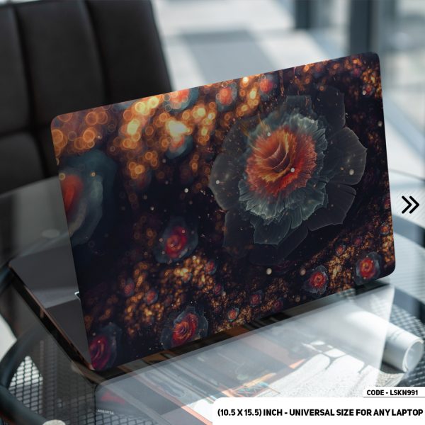 DDecorator Abstract Art with Rose Matte Finished Removable Waterproof Laptop Sticker & Laptop Skin (Including FREE Accessories) - LSKN991 - DDecorator