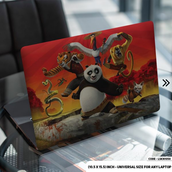 DDecorator Kung Fu Panda Matte Finished Removable Waterproof Laptop Sticker & Laptop Skin (Including FREE Accessories) - LSKN1050 - DDecorator