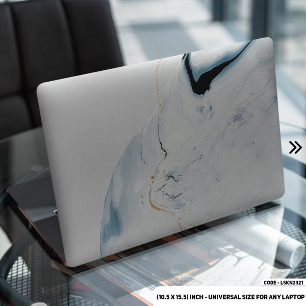 DDecorator Liquid Marble Texture Matte Finished Removable Waterproof Laptop Sticker & Laptop Skin (Including FREE Accessories) - LSKN2321 - DDecorator