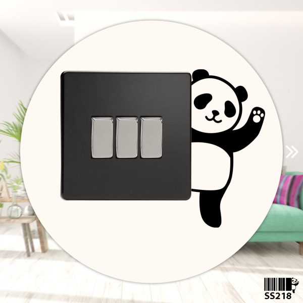 DDecorator Baby Panda Peeking (Right) Wall Stickers & Decals Home Decor Wall Decor Removable Vinyl Wall Sticker - SS218 - DDecorator