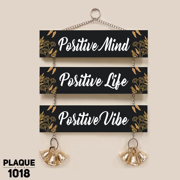 DDecorator Positive Mind - Life - Vibe Wall Plaque Home Decoration & Wall Decoration - PLAQUE1018 - DDecorator