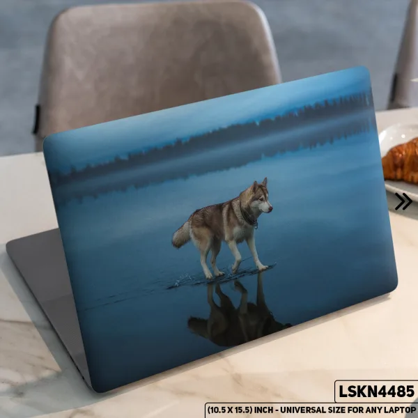 DDecorator Wolf Desing Fantacy Art Digital Illustration Matte Finished Removable Waterproof Laptop Sticker & Laptop Skin (Including FREE Accessories) - LSKN4485 - DDecorator