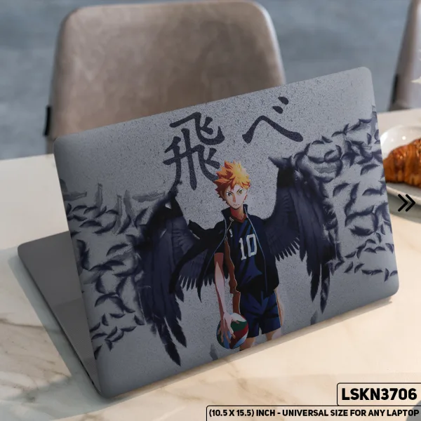 DDecorator Anime Character Illustration Matte Finished Removable Waterproof Laptop Sticker & Laptop Skin (Including FREE Accessories) - LSKN3706 - DDecorator
