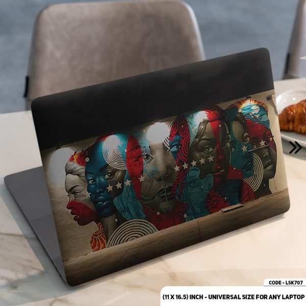 DDecorator African Women Empowerment Matte Finished Removable Waterproof Laptop Sticker & Laptop Skin (Including FREE Accessories) - LSKN707 - DDecorator