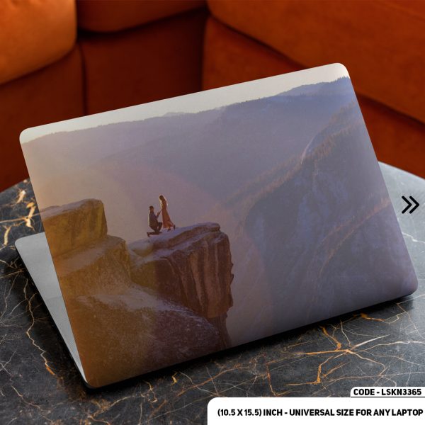 DDecorator Couple Proposing On Top of the Hill Matte Finished Removable Waterproof Laptop Sticker & Laptop Skin (Including FREE Accessories) - LSKN3365 - DDecorator