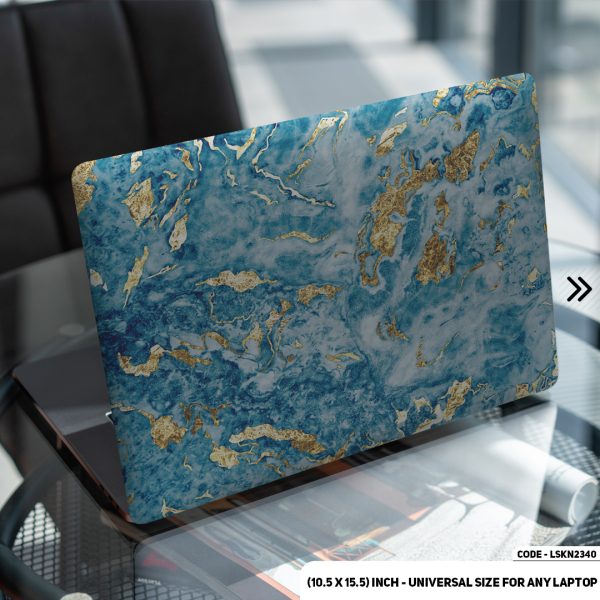 DDecorator Liquid Marble Texture Matte Finished Removable Waterproof Laptop Sticker & Laptop Skin (Including FREE Accessories) - LSKN2340 - DDecorator
