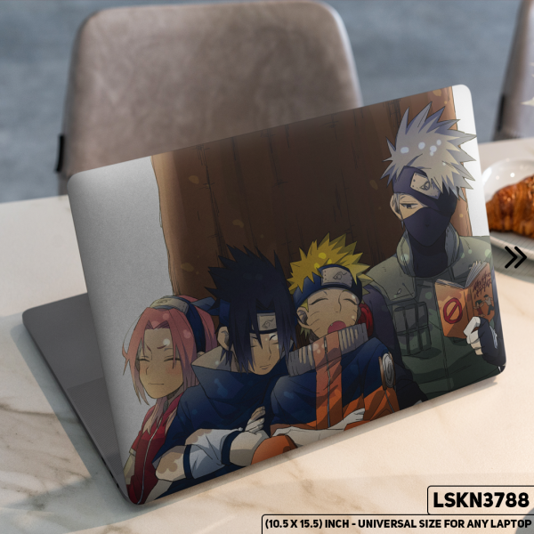 DDecorator NARUTO Anime Character Illustration Matte Finished Removable Waterproof Laptop Sticker & Laptop Skin (Including FREE Accessories) - LSKN3788 - DDecorator